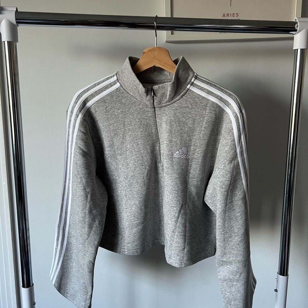 Adidas Light Gray Sweatshirt